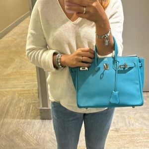 Hermes birkin chevre leather size 25